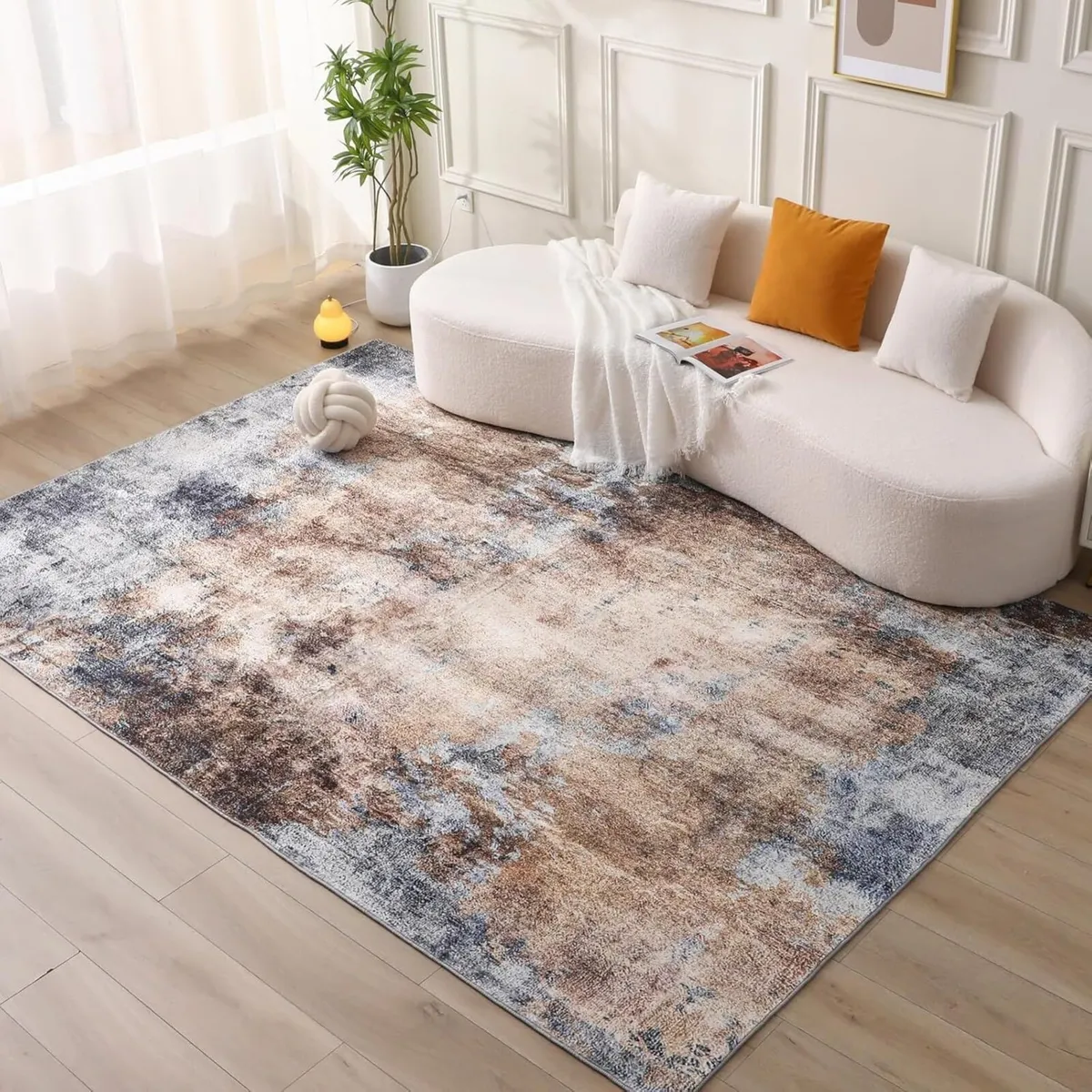 Washable Rugs for Living Room - Ultra Soft Short - Image 1