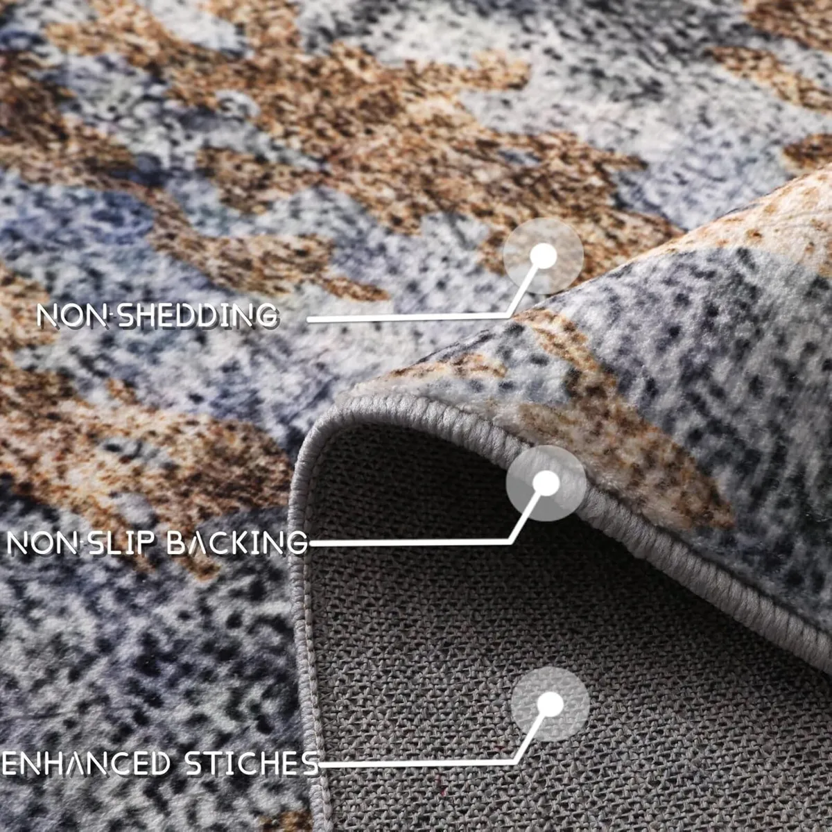 Washable Rugs for Living Room - Ultra Soft Short - Image 4