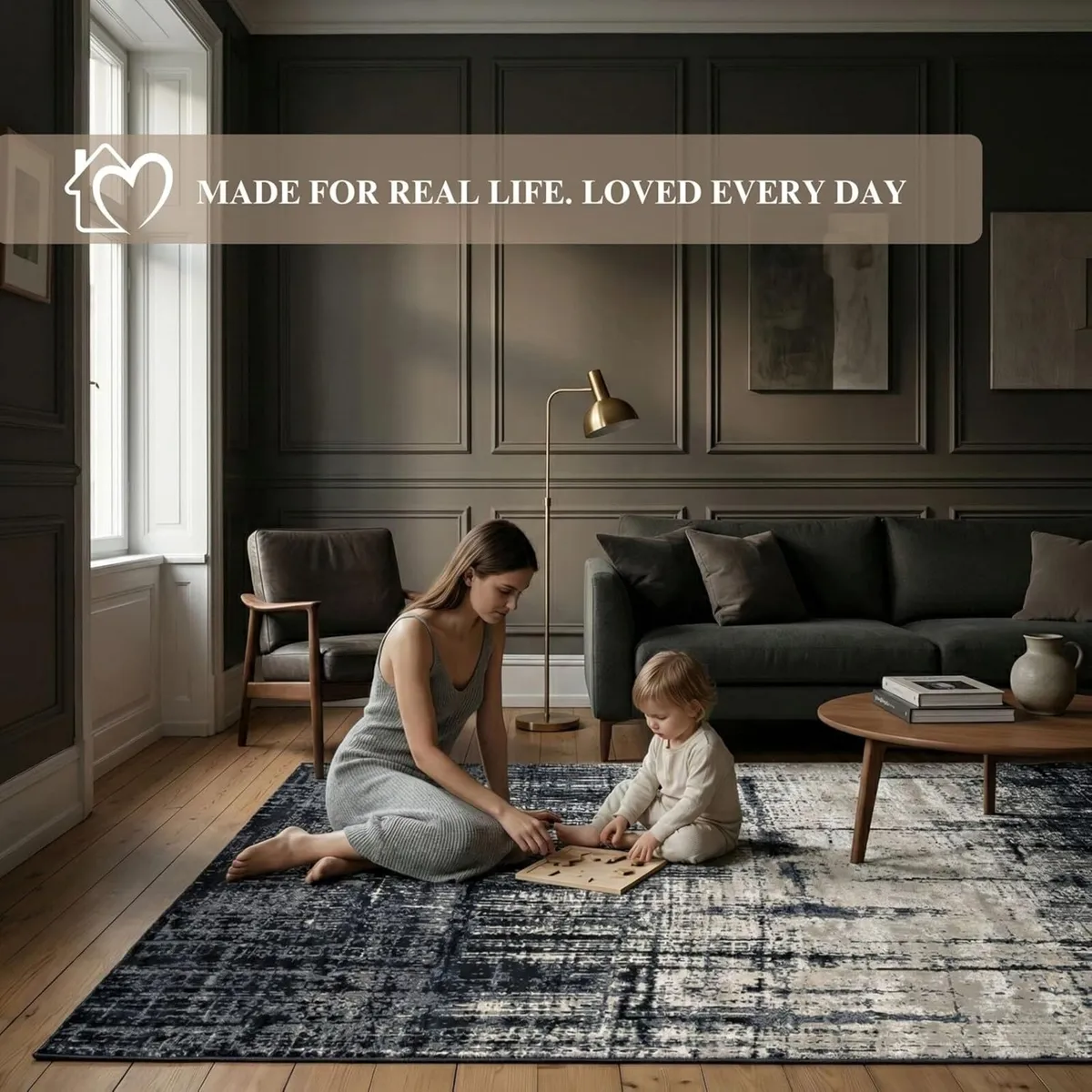 Machine Washable Rug 200x300cm Non-Slip Backing - Image 3