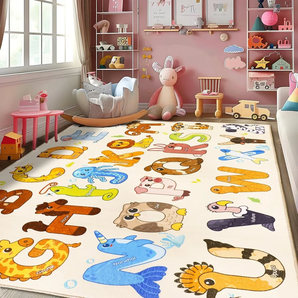 Rugs for Playroom Educational Rug Learning ABC - Image 1