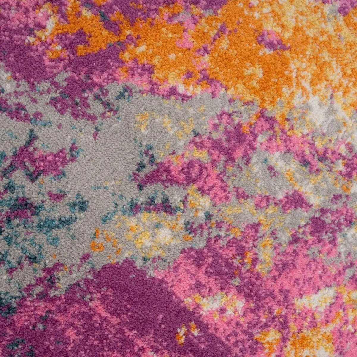 Multicolour Rug Kids Bedroom Teens Colour Splash - Image 3