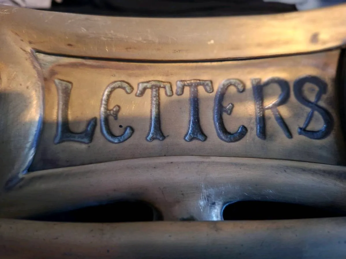 Antique Reclaimed Brass Letterbox - Image 4