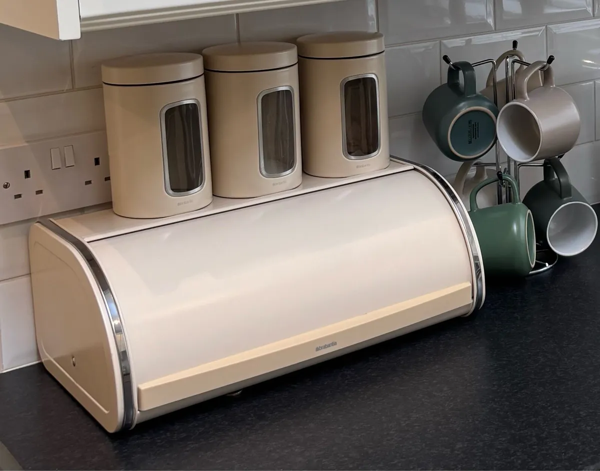 Brabantia Roll Top Bread Bin and Canister Set