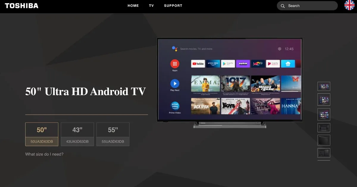 Toshiba 50" Smart TV (excellent condition) - Image 2