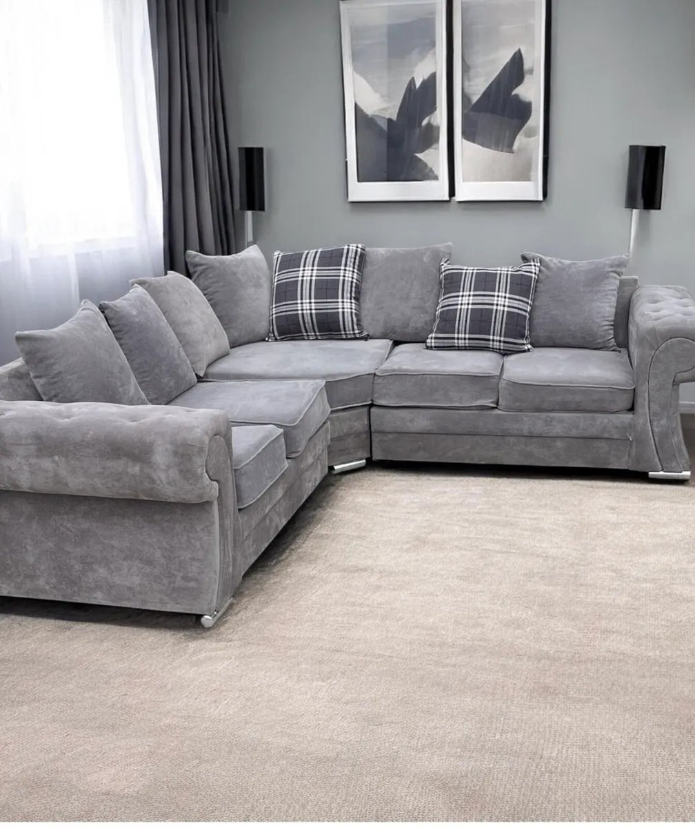 Verona corner sofa Grey - Image 3