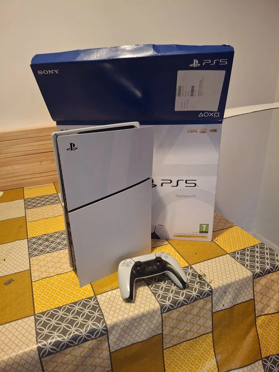 PS5 Slim Console and Controller - Image 2