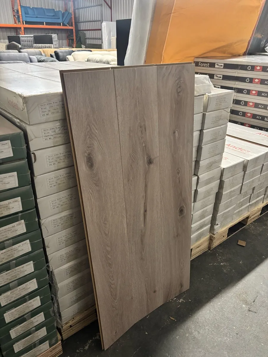 Irish Grey 8mm Laminated Flooring - Image 3