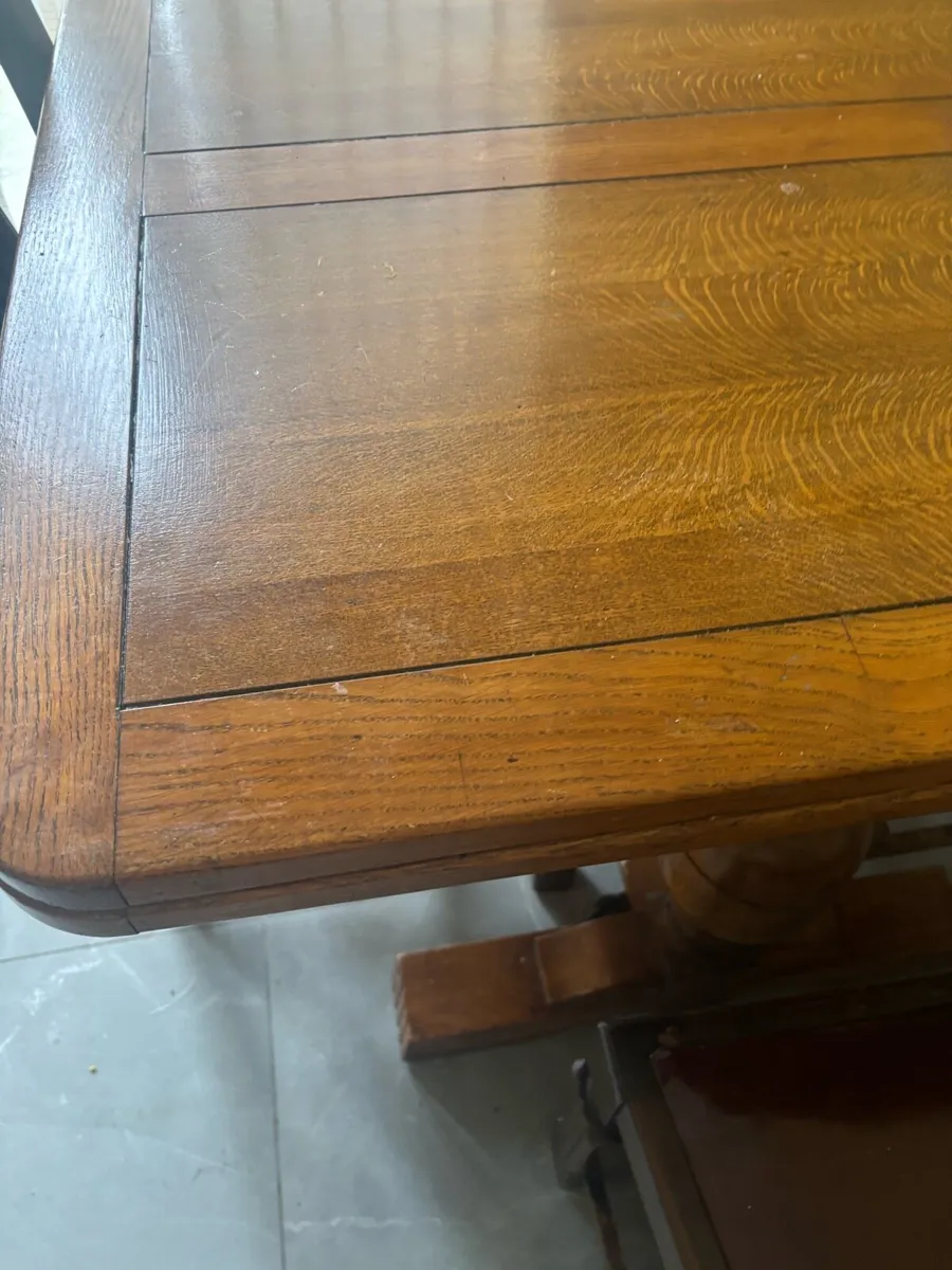 4 chairs and oak table - Image 2