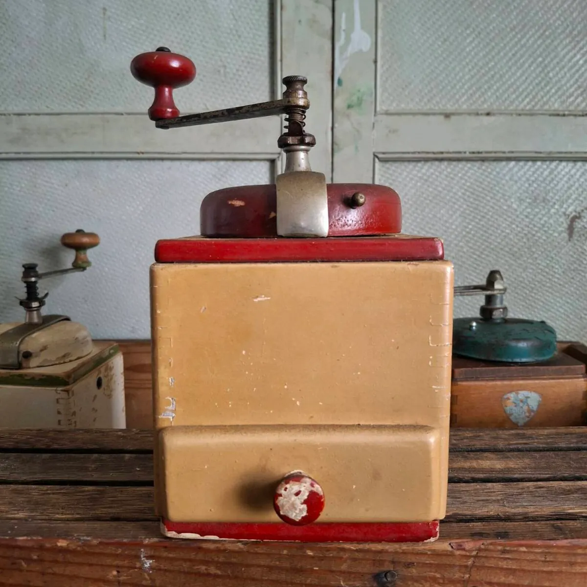 Vintage French Coffee Grinder - Image 1