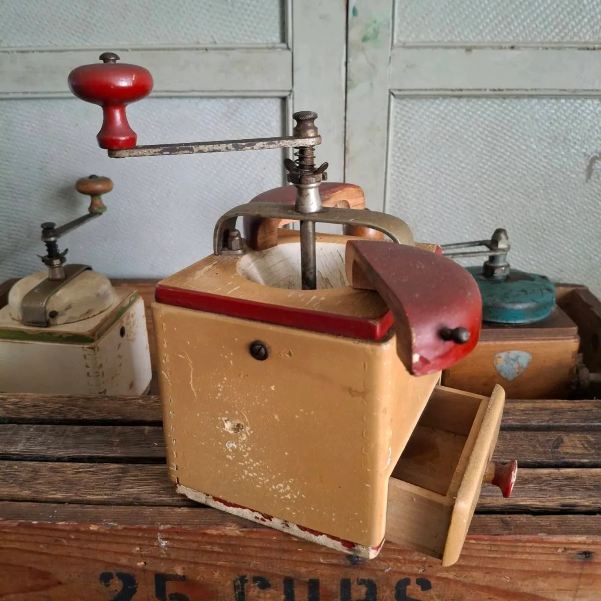 Vintage French Coffee Grinder - Image 2