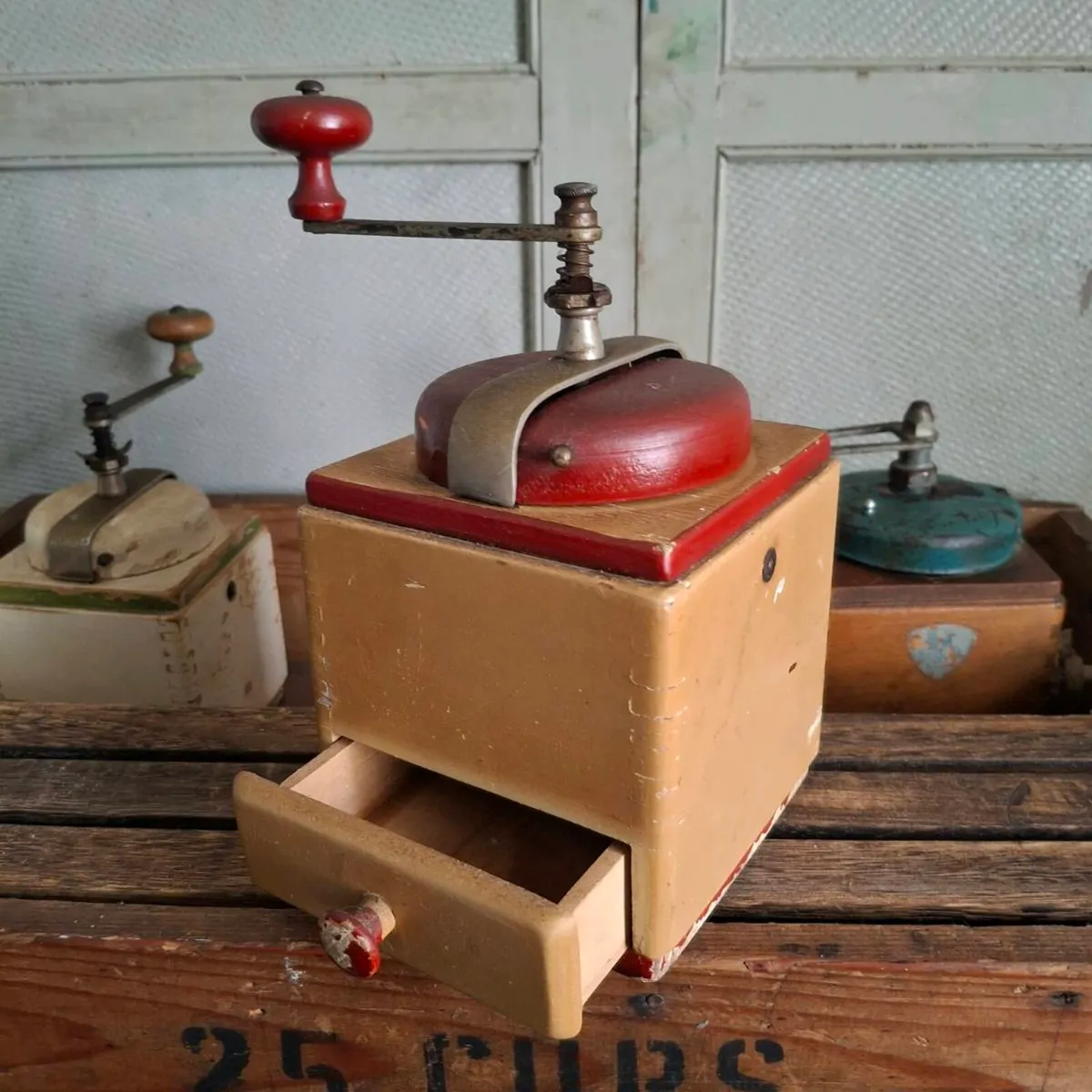 Vintage French Coffee Grinder - Image 3