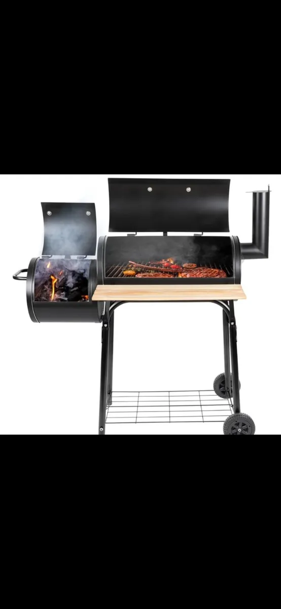 Bighorn charcoal BBQ with hood