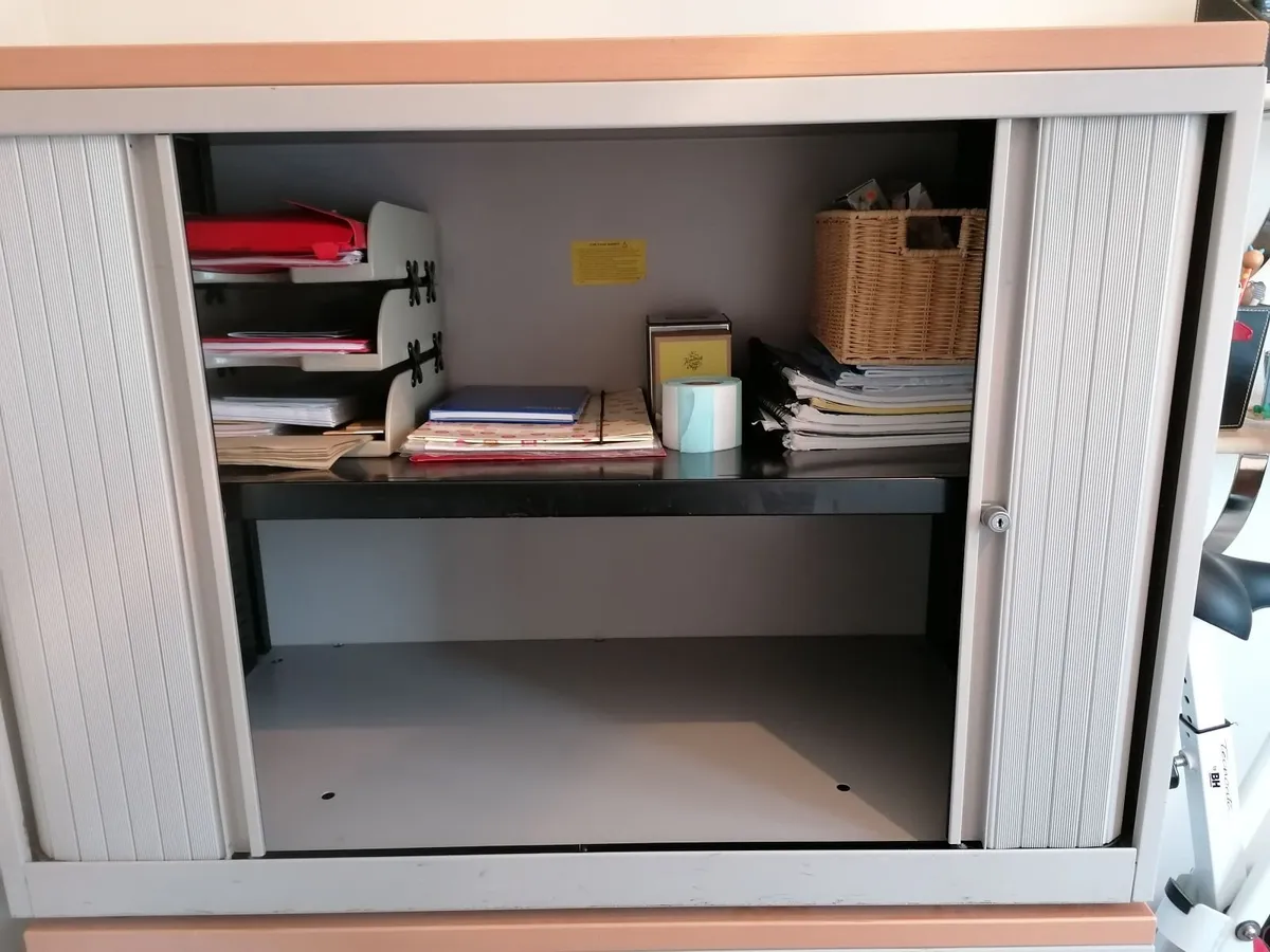 Office/home study tambour cupboard - Image 1