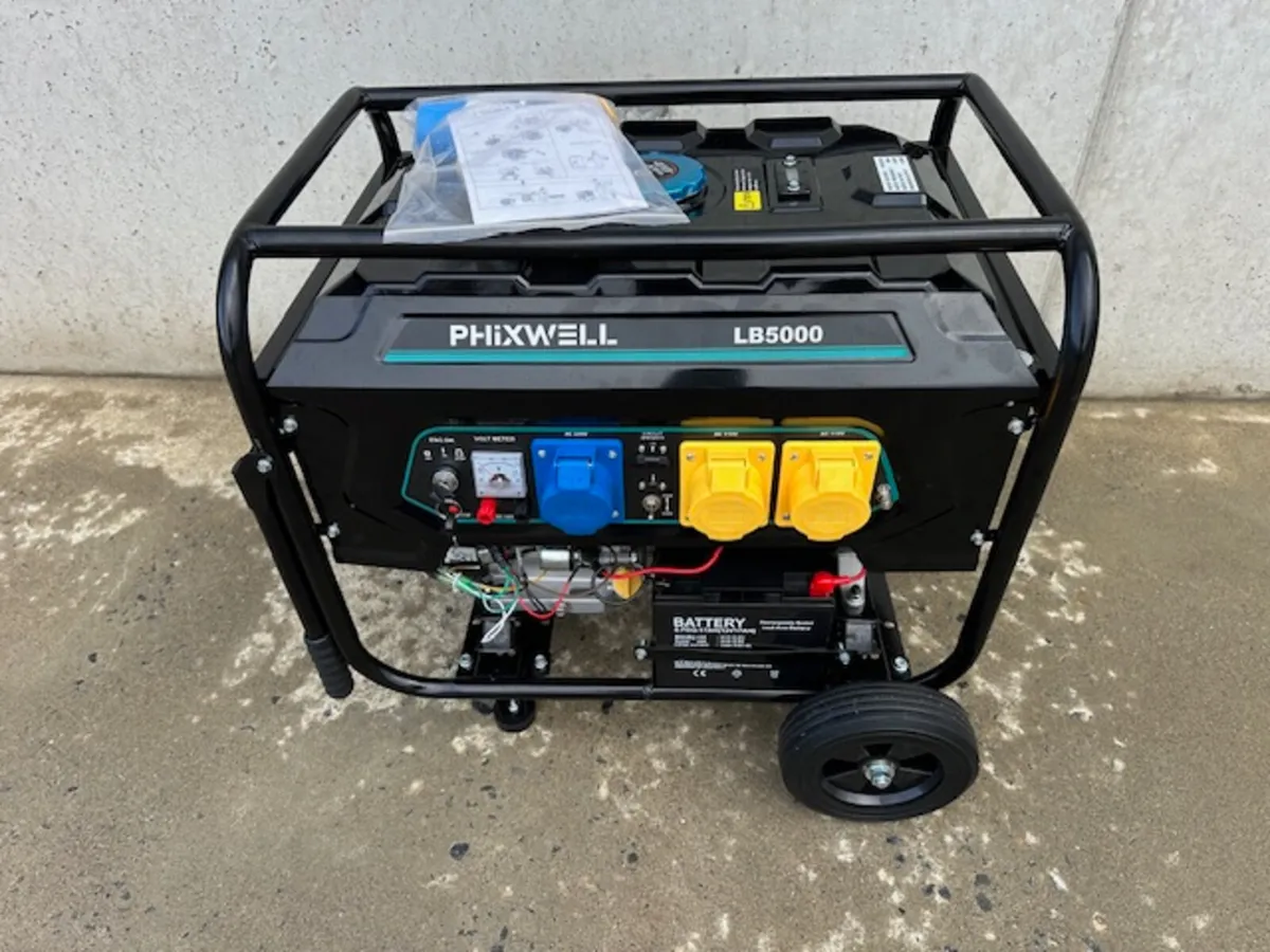 New Phixwell LB5000  Portable Petrol Generator - Image 2