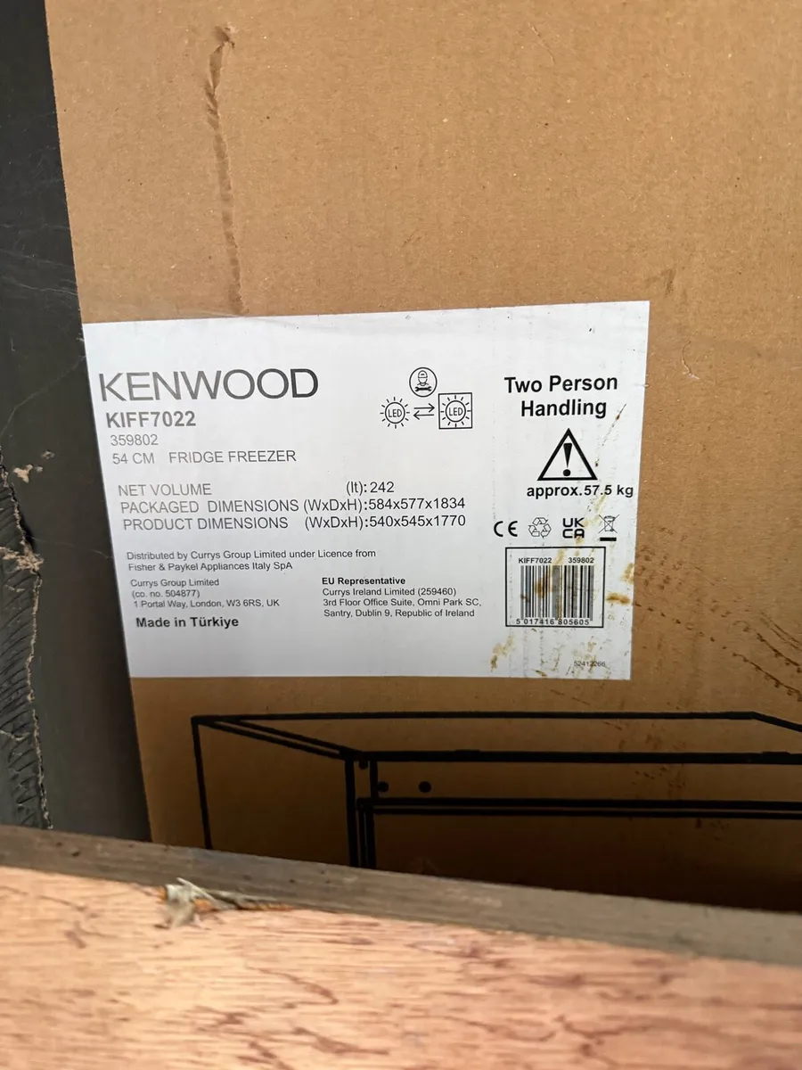 New Kenwood fridge freer - Image 3
