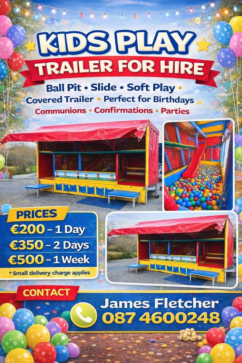 🎉 Kids Play Trailer for Hire 🎉 - Image 1