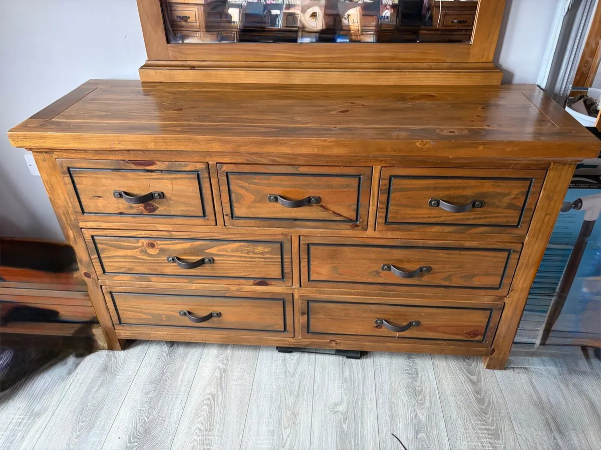Dresser mirror and matching locker - Image 1