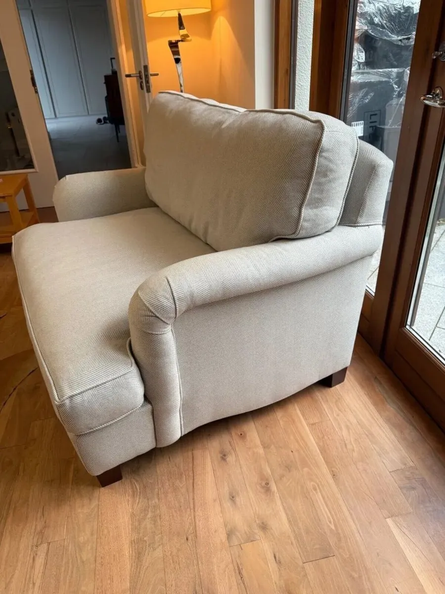 Loveseat Sofa Bed in Pumice Herringbone - Sofa.com - Image 4