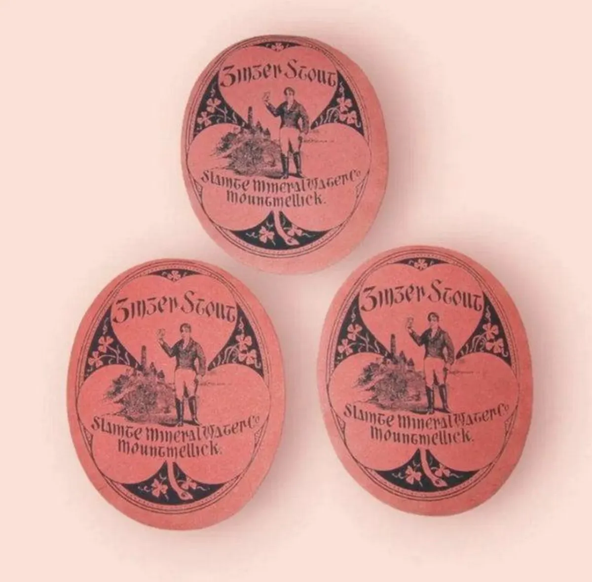 Trio Mountmellick'Slainte Mineral Water Co' Labels - Image 4