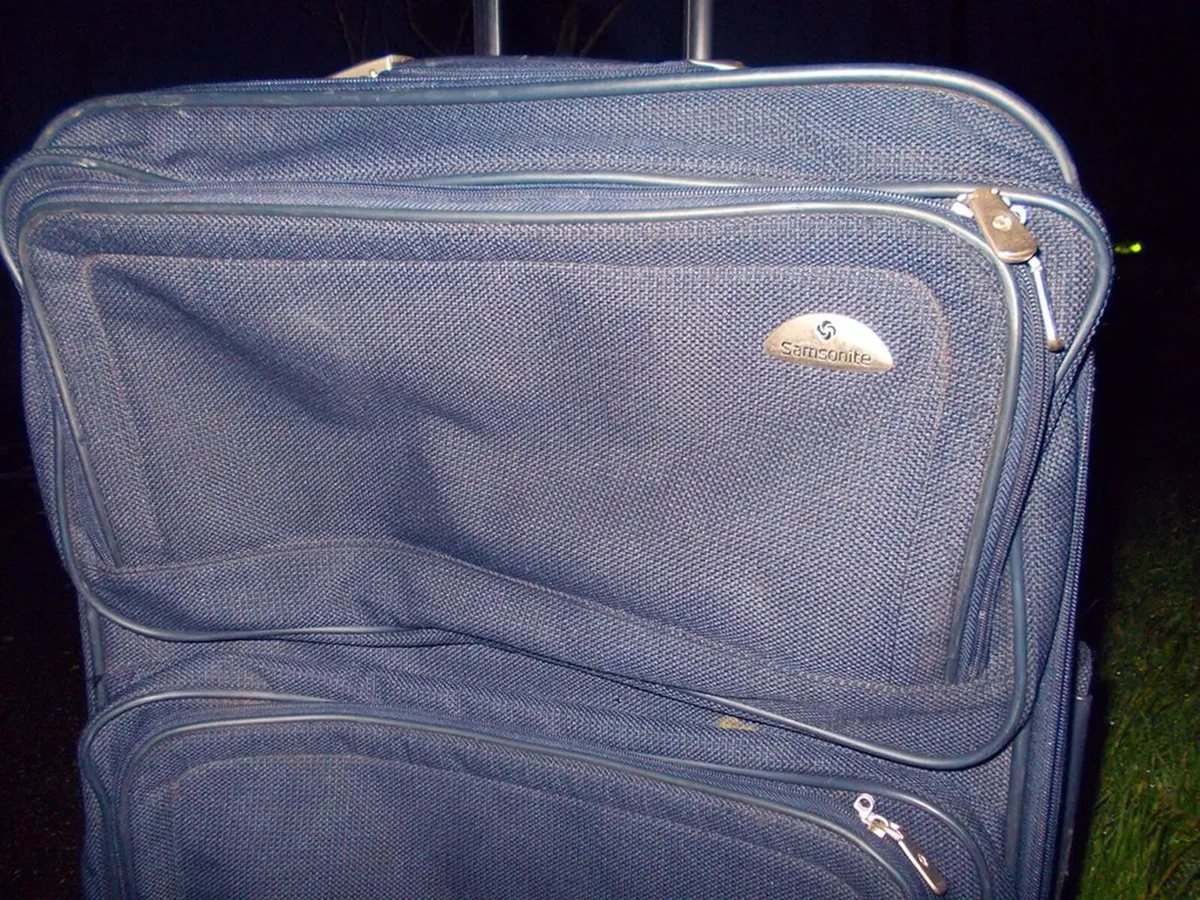 Large Navy Suitcase, Samsonite - Image 1