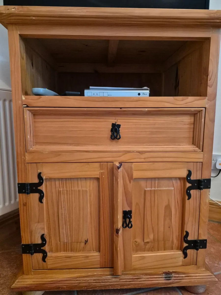 Solid Pine TV Stand - Image 1