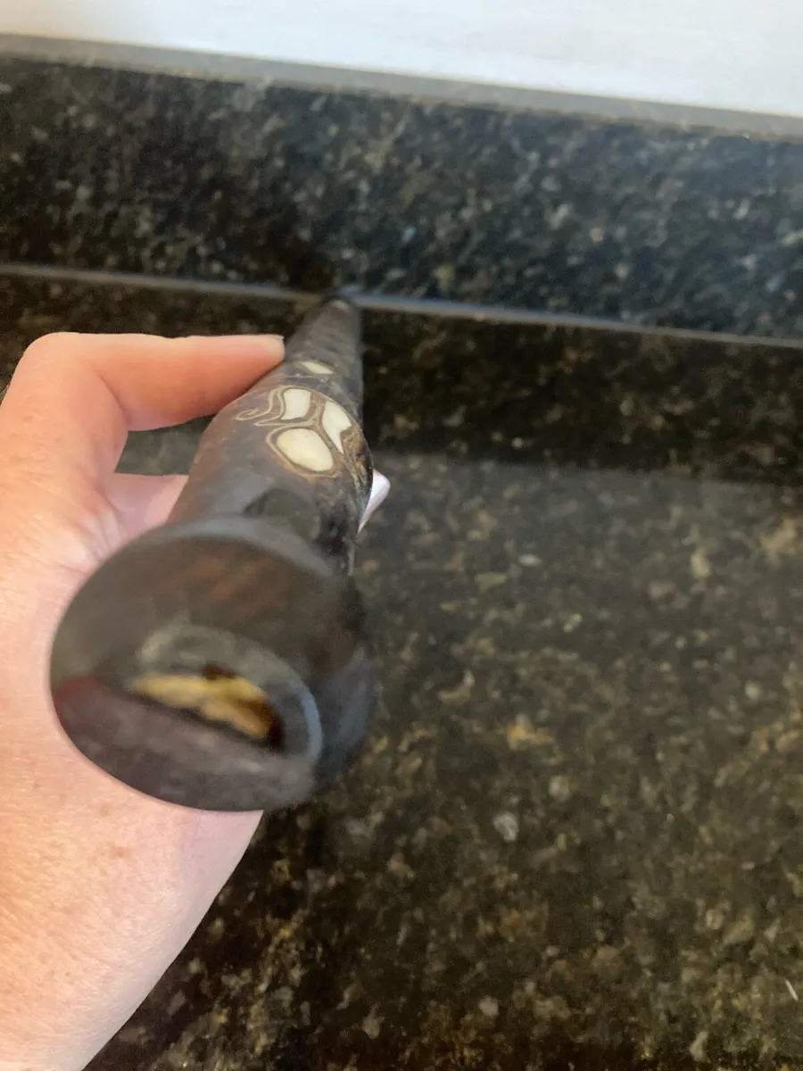 Indian whistle with mother of pearl inlay - Image 4