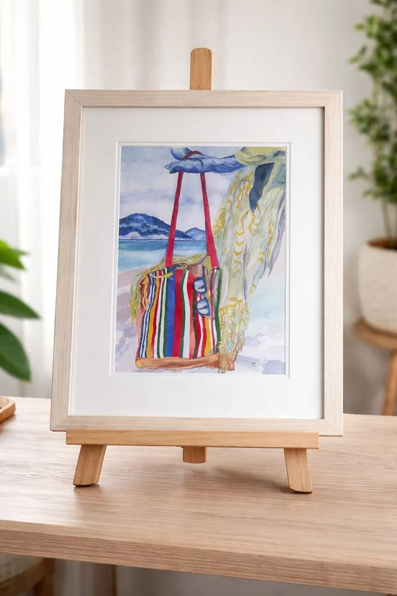 While She Swims – Original Watercolour Painting - Image 1