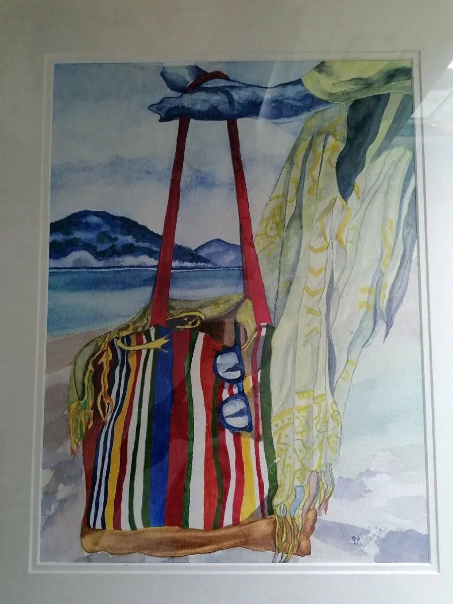 While She Swims – Original Watercolour Painting - Image 4