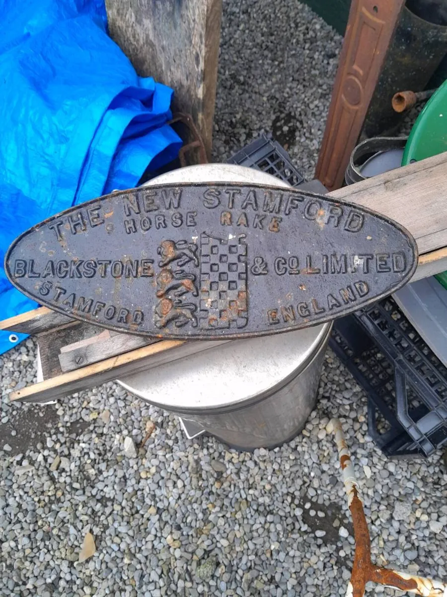 Vintage cast iron plaque - Image 3