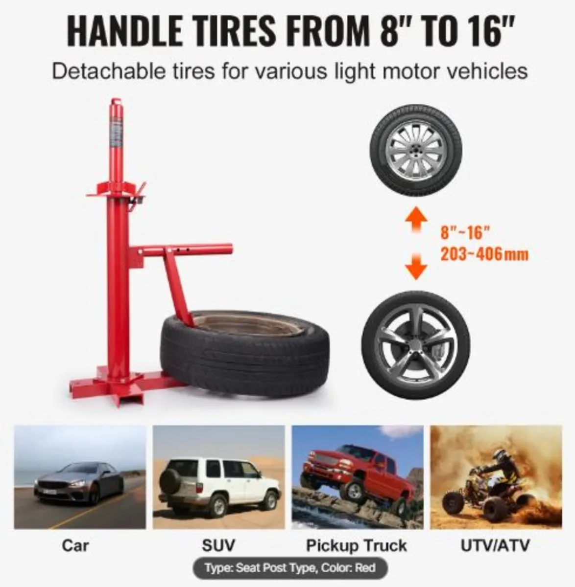 Portable Manual Tire Changer Bead Breaker Tool - Image 3