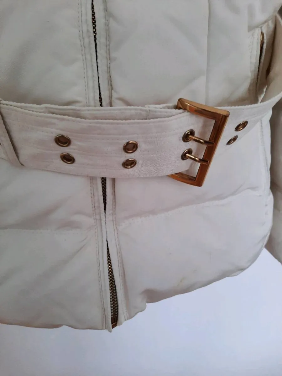 Zara feather winter white padded jacket - Image 2