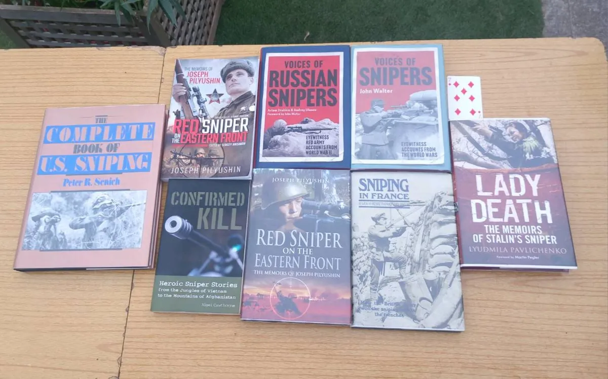 8 sniper books, great condition,  D18 - Image 1