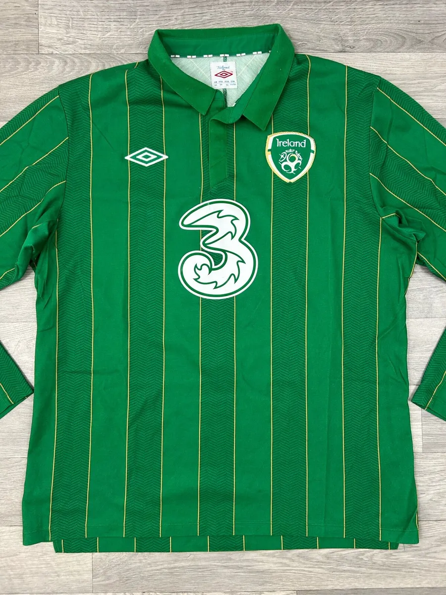 Umbro Ireland Long Sleeve Numbered Jersey Mens L - Image 3