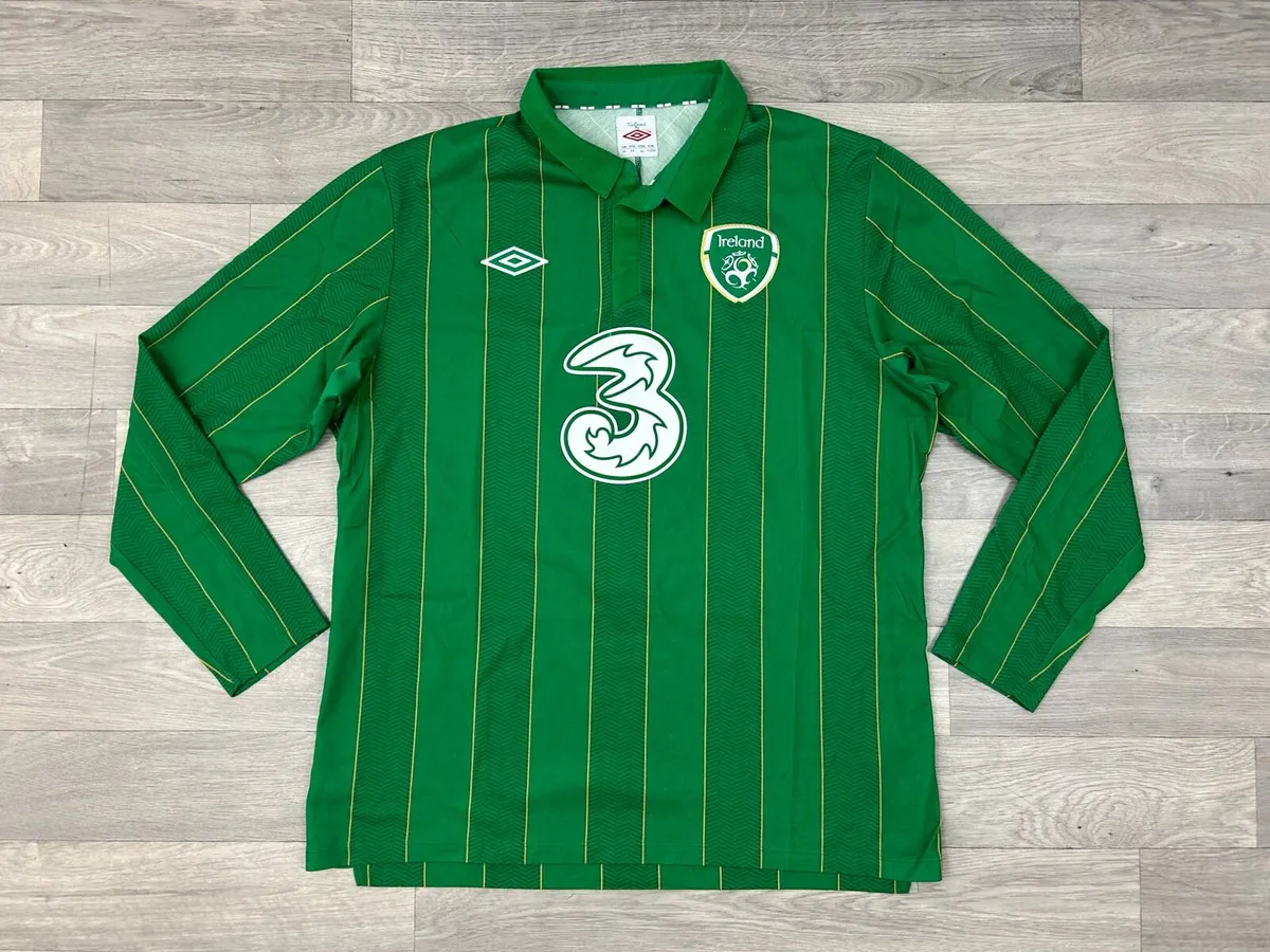 Umbro Ireland Long Sleeve Numbered Jersey Mens L - Image 2