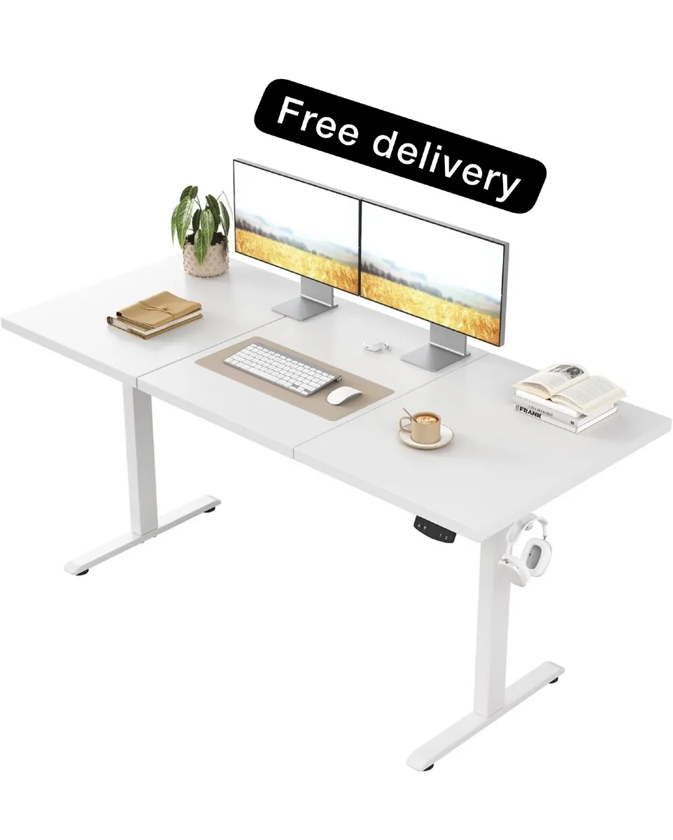 Standing Desk, 120 x 60 cm, White - Image 3