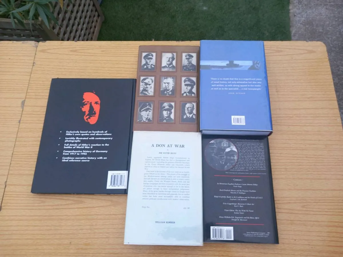 5 German war hardbacks, great condition, D18 - Image 2