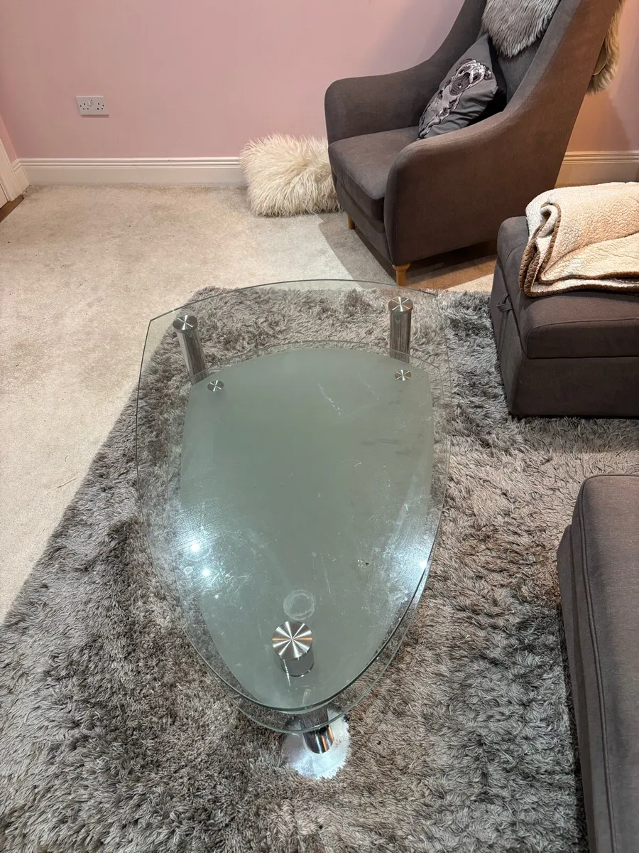 Glass coffee table - Image 2