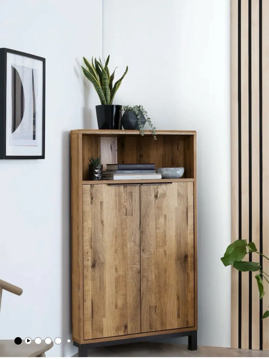 Oak Effect Corner Unit (Unopened) - Image 1