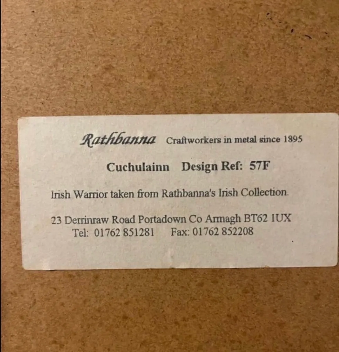 Handcrafted copper Cú Chulainn - Image 2