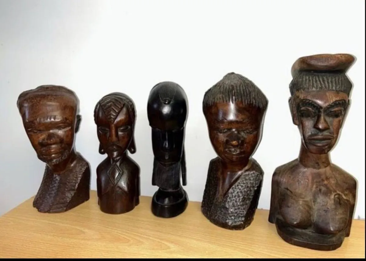 5 Vintage African tribal sculptures - Image 3