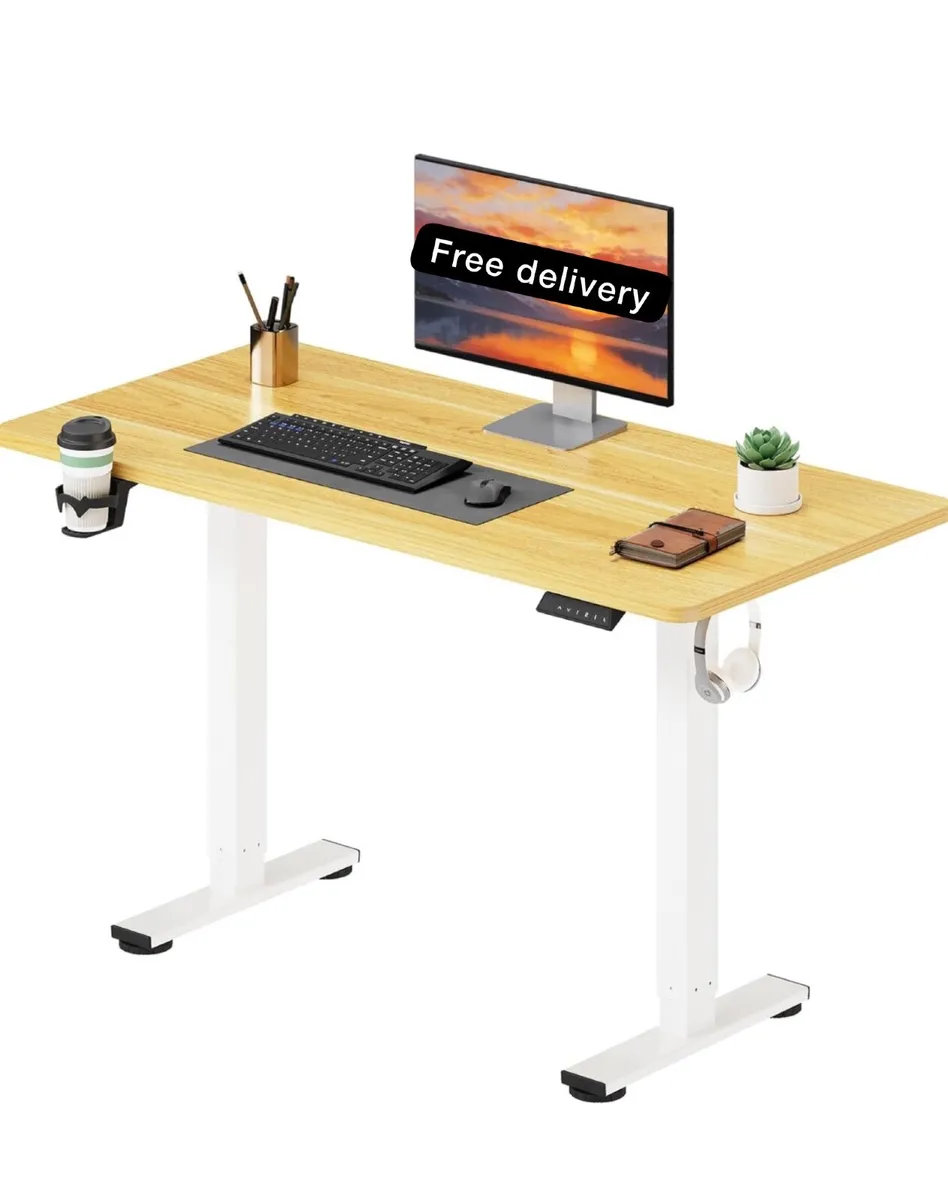 110 x 54 Electric Standing Desk ONE PIECE Height A - Image 1