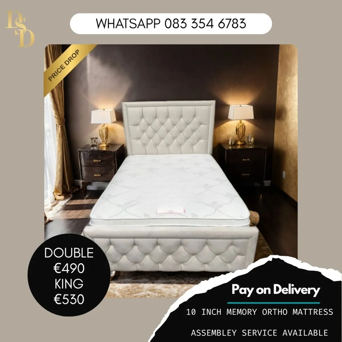 Luxury Fabric Beds - NATIONWIDE DELIVERY! - Image 3