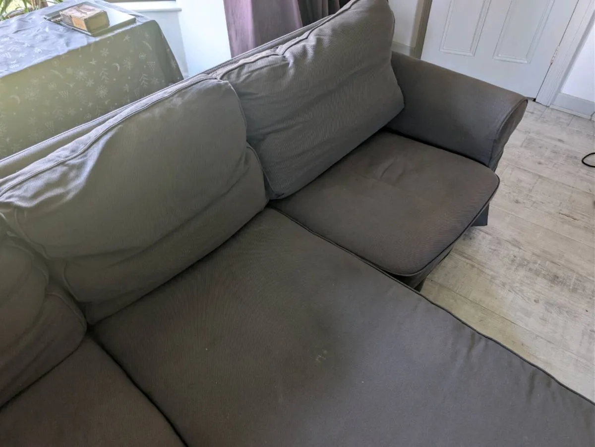 IKEA EKTORP 3-seat sofa with chaise longue - Image 1