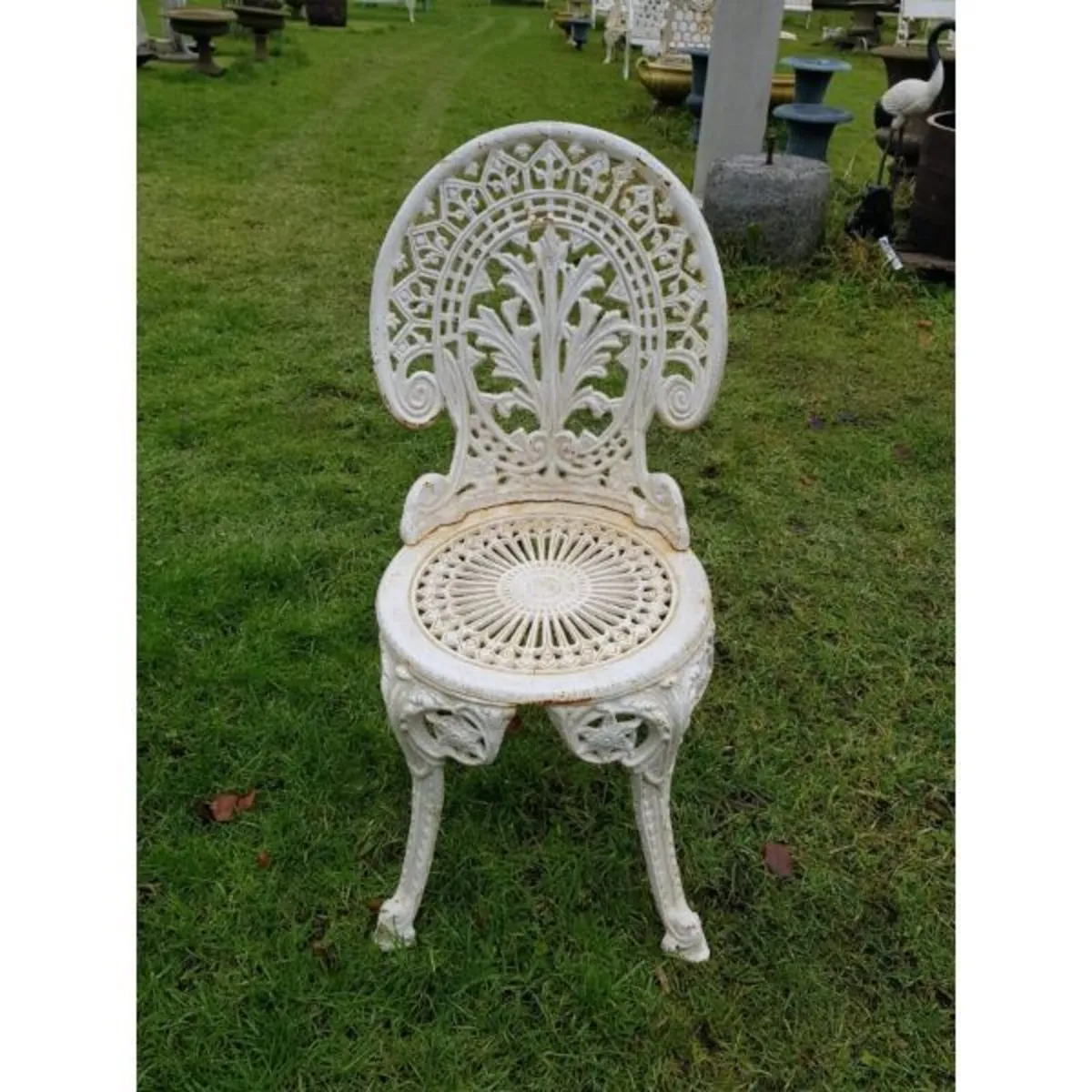 Cast Iron Chair Ornate Style H H64 - Image 3