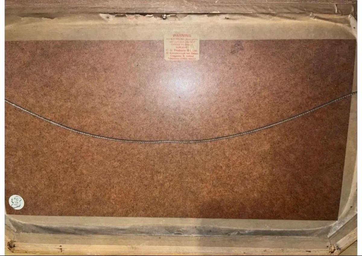 Farmer ploughing the field - vintage copper - Image 2