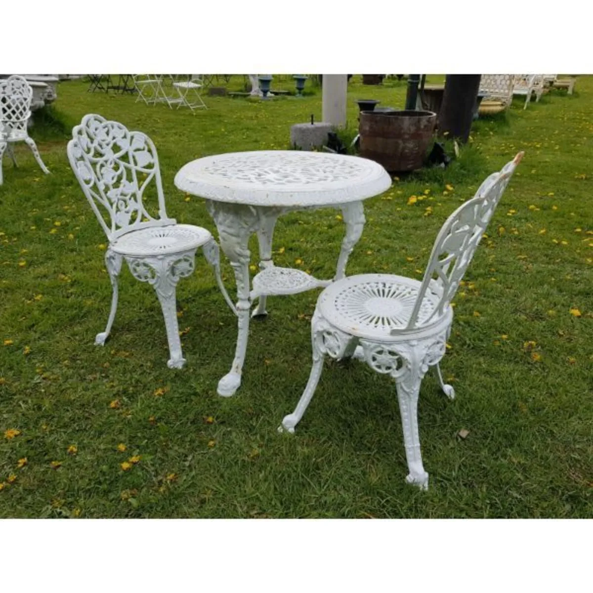 Cast Iron Garden Set x2 – Ornate – Style N - Image 1