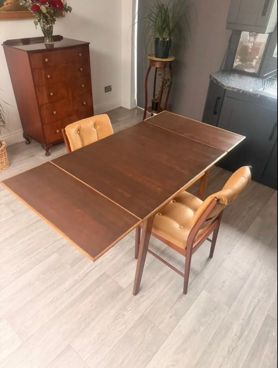 Mid Century Extendable Dining Table - Image 2