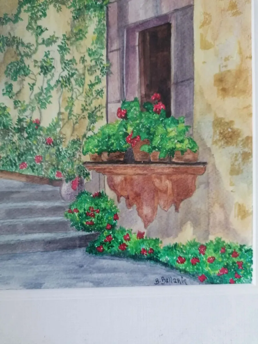 Sunlight on Terracotta Original Watercolour - Image 3