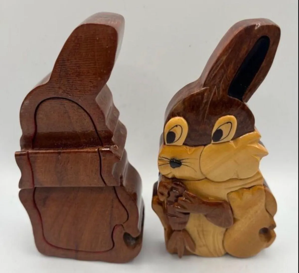 Wooden rabbit secret ring holder - Image 2