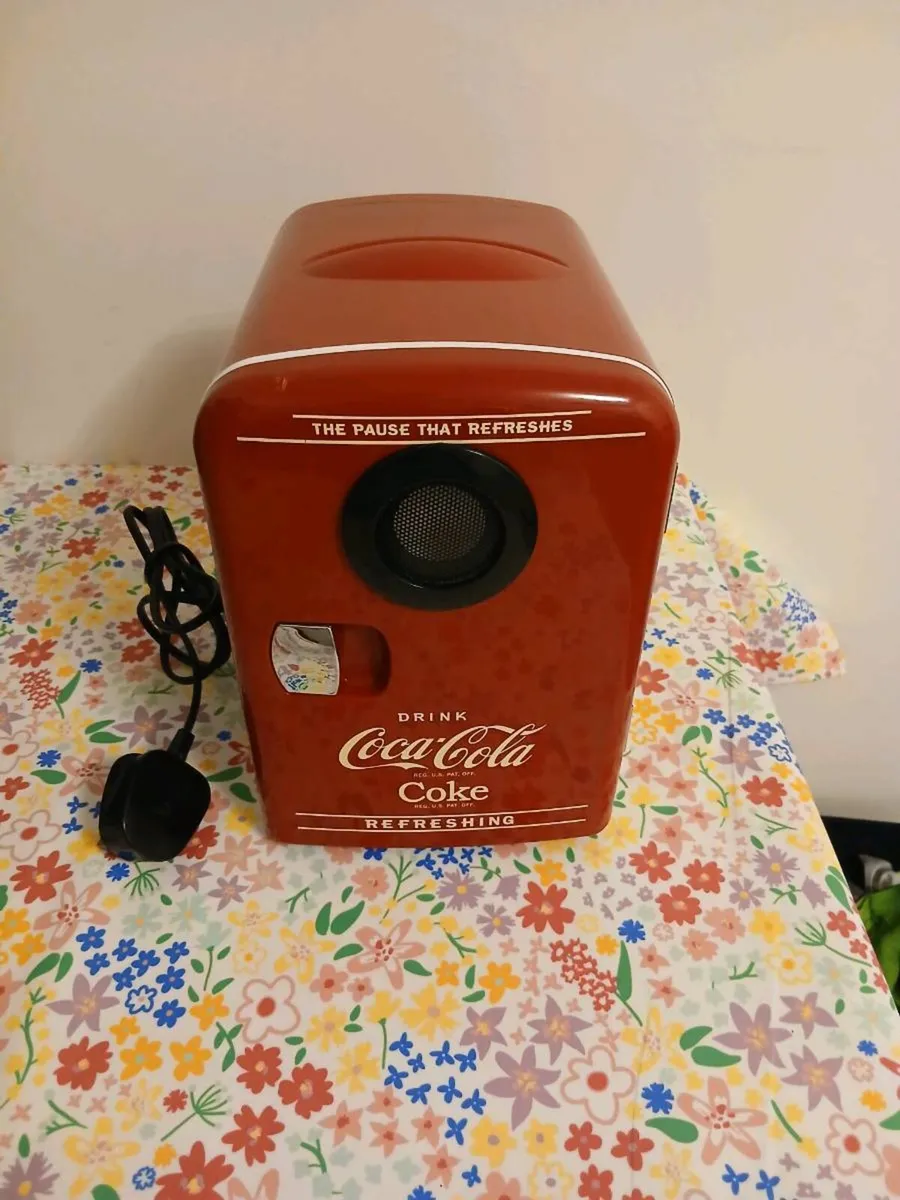 Coca-Cola Mini Fridge & Bluetooth Speaker - Image 2